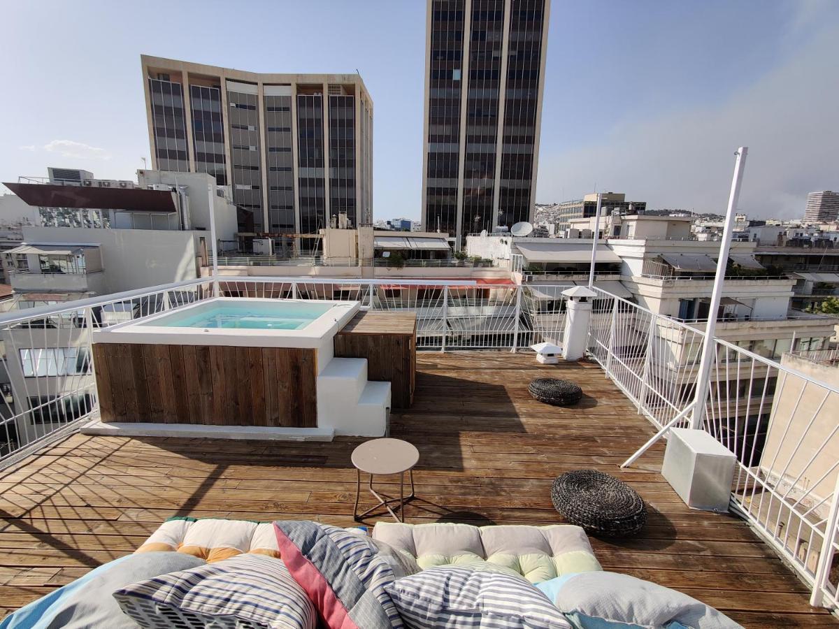 Unique Solar Penthouse With Jacuzzi And Sauna In Central Athen Eksteriør billede