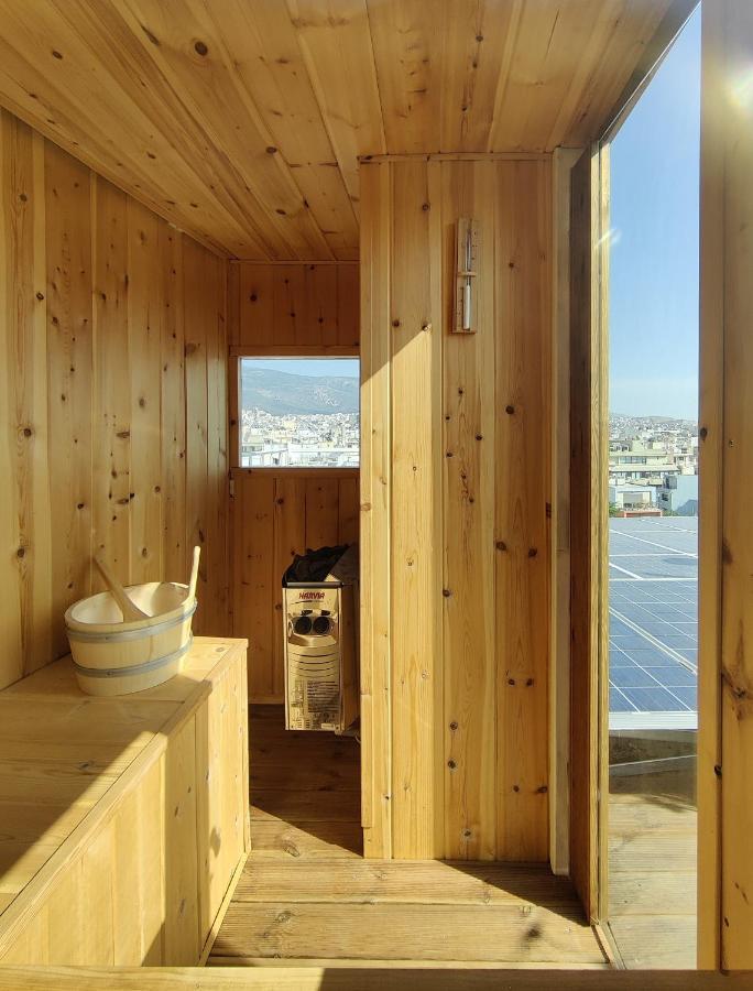 Unique Solar Penthouse With Jacuzzi And Sauna In Central Athen Eksteriør billede